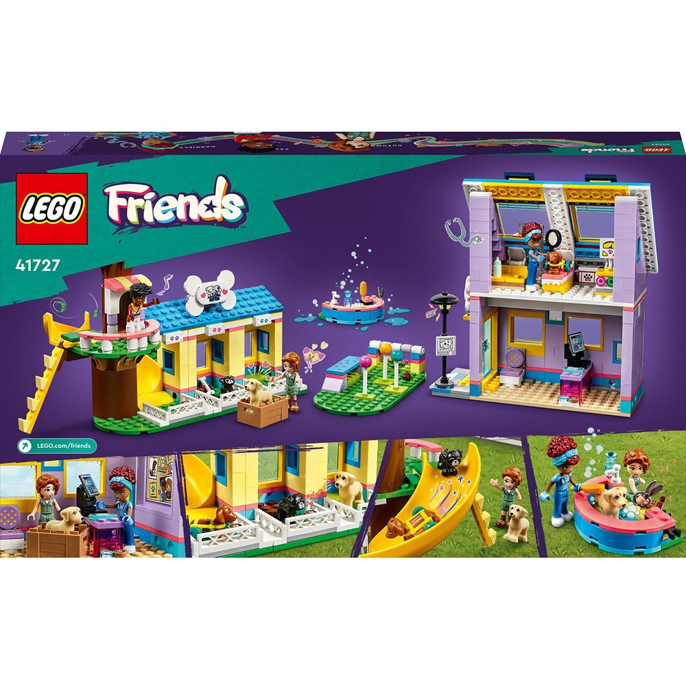 LEGO Friends: Centru de salvare pentru caini 41727, 7 ani+, 617 piese
