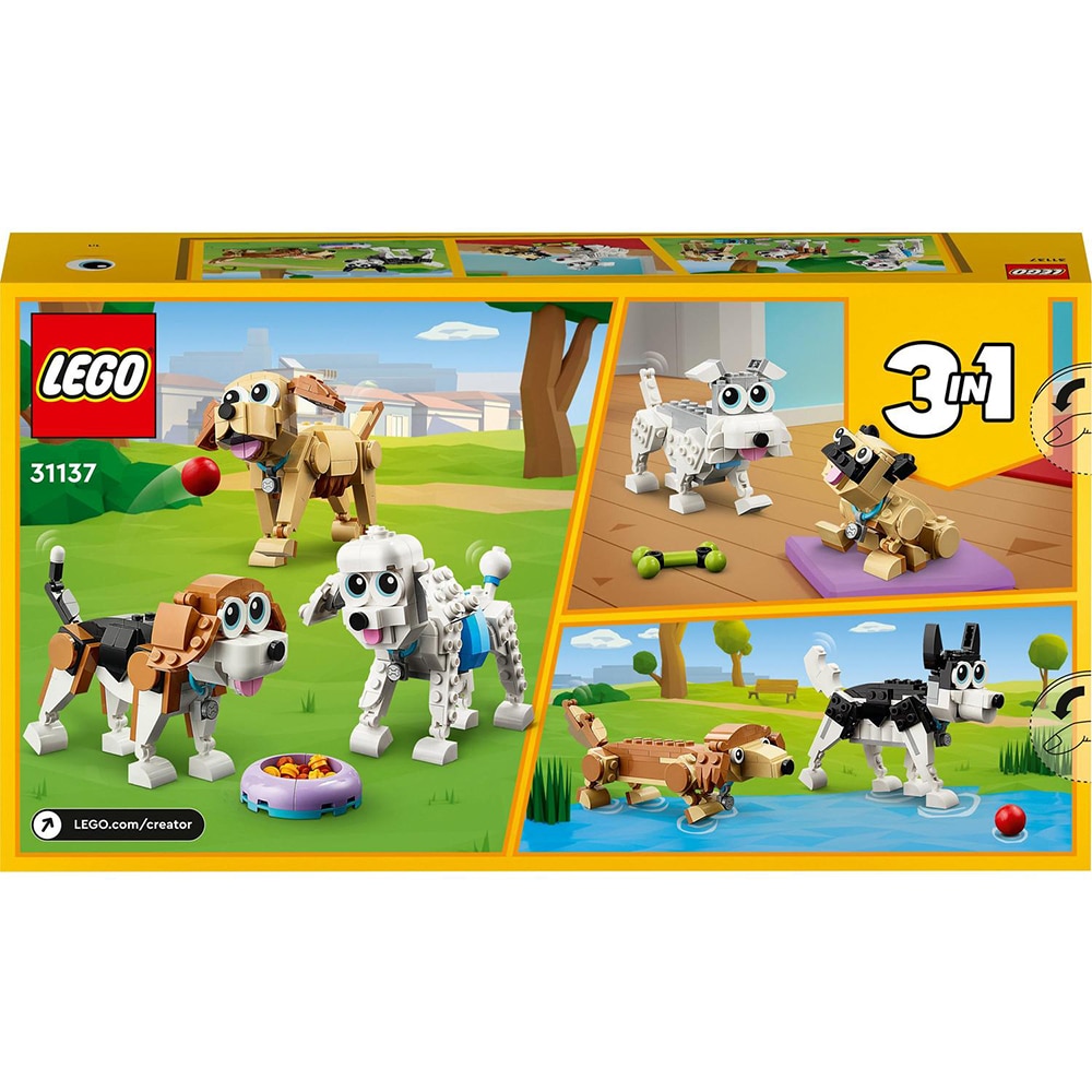 LEGO Creator: Caini adorabili 31137, 7 ani+, 475 piese