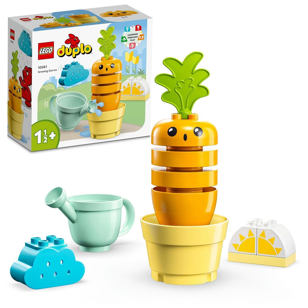 LEGO Duplo: Primul meu morcov care creste 10981, 18 luni+, 11 piese