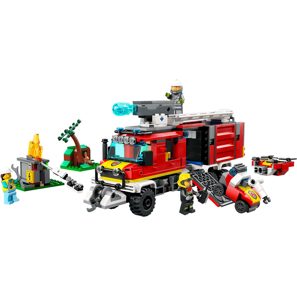 LEGO City: Masina unitatii de pompieri 60374, 7 ani+, 502 piese