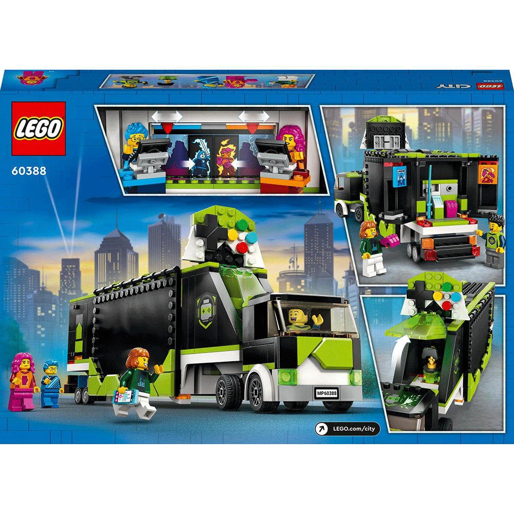 LEGO City: Camion pentru turneul de gaming 60388, 7 ani+, 344 piese