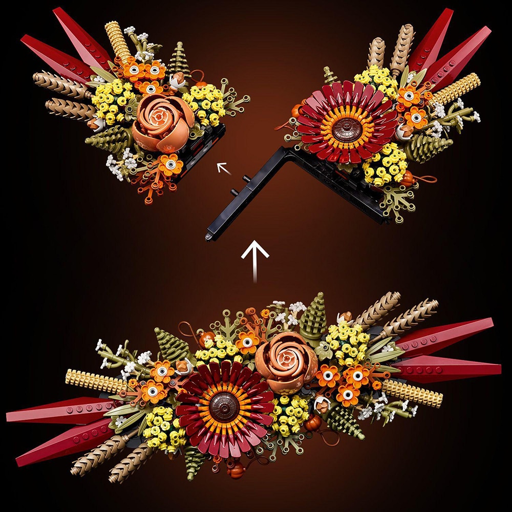 LEGO Icons: Ornament din flori uscate 10314, 18 ani+, 812 piese