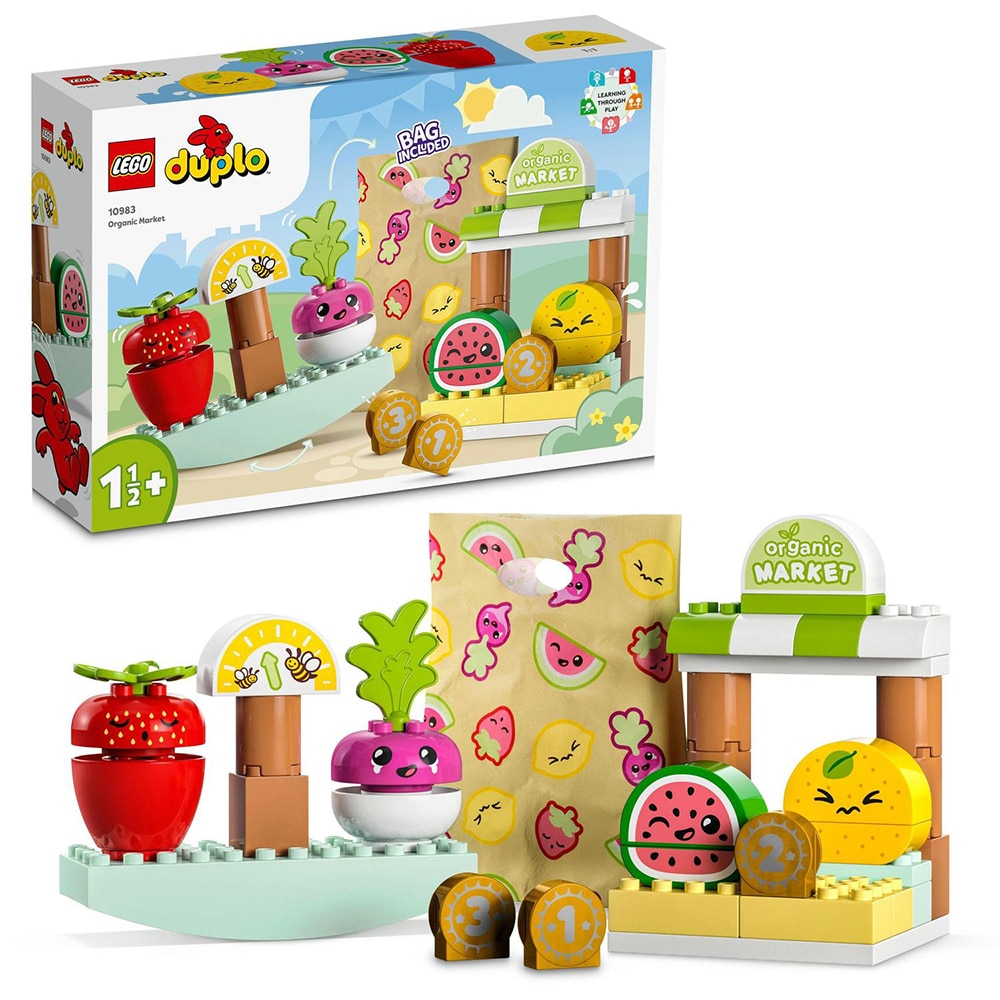 LEGO Duplo: Prima mea piata de produse bio 10983, 18 luni+, 40 piese