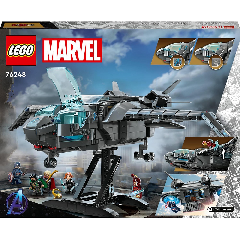 LEGO Marvel: Quinjetul Razbunatorilor 76248, 9 ani+, 795 piese