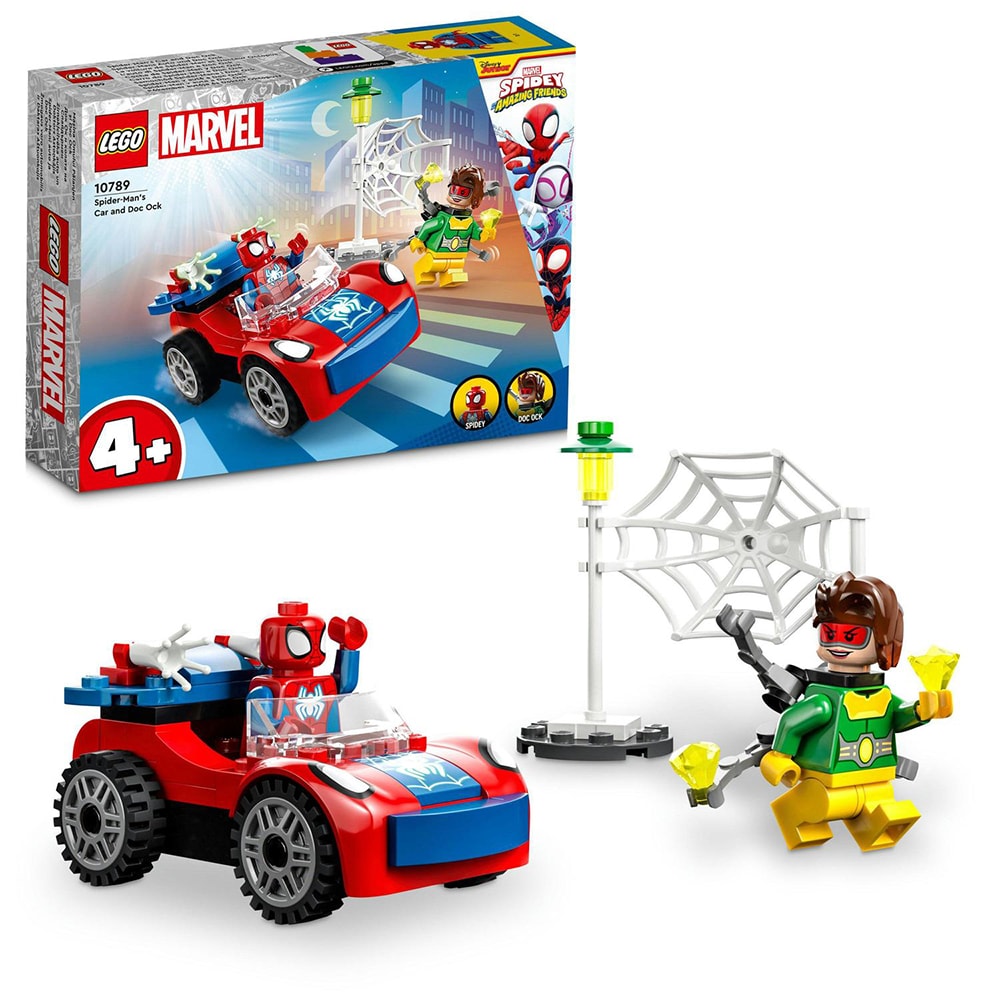 LEGO Marvel: Masina Omului Paianjen si Doc Ock 10789, 4 ani+, 48 piese