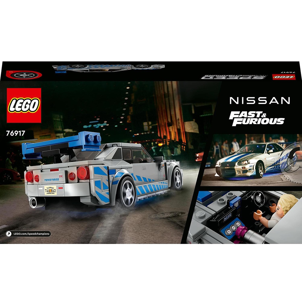 LEGO Speed Champions: 2 Fast 2 Furious Nissan Skyline 76917, 9 ani+, 319 piese