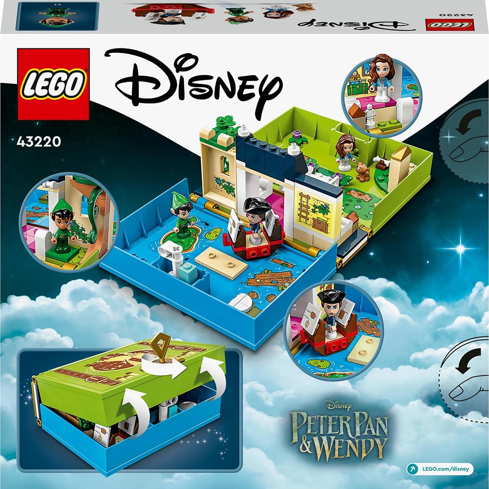 LEGO Disney: Aventura din cartea de povesti a lui Peter Pan si a lui Wendy 43220, 5 ani+, 111 piese