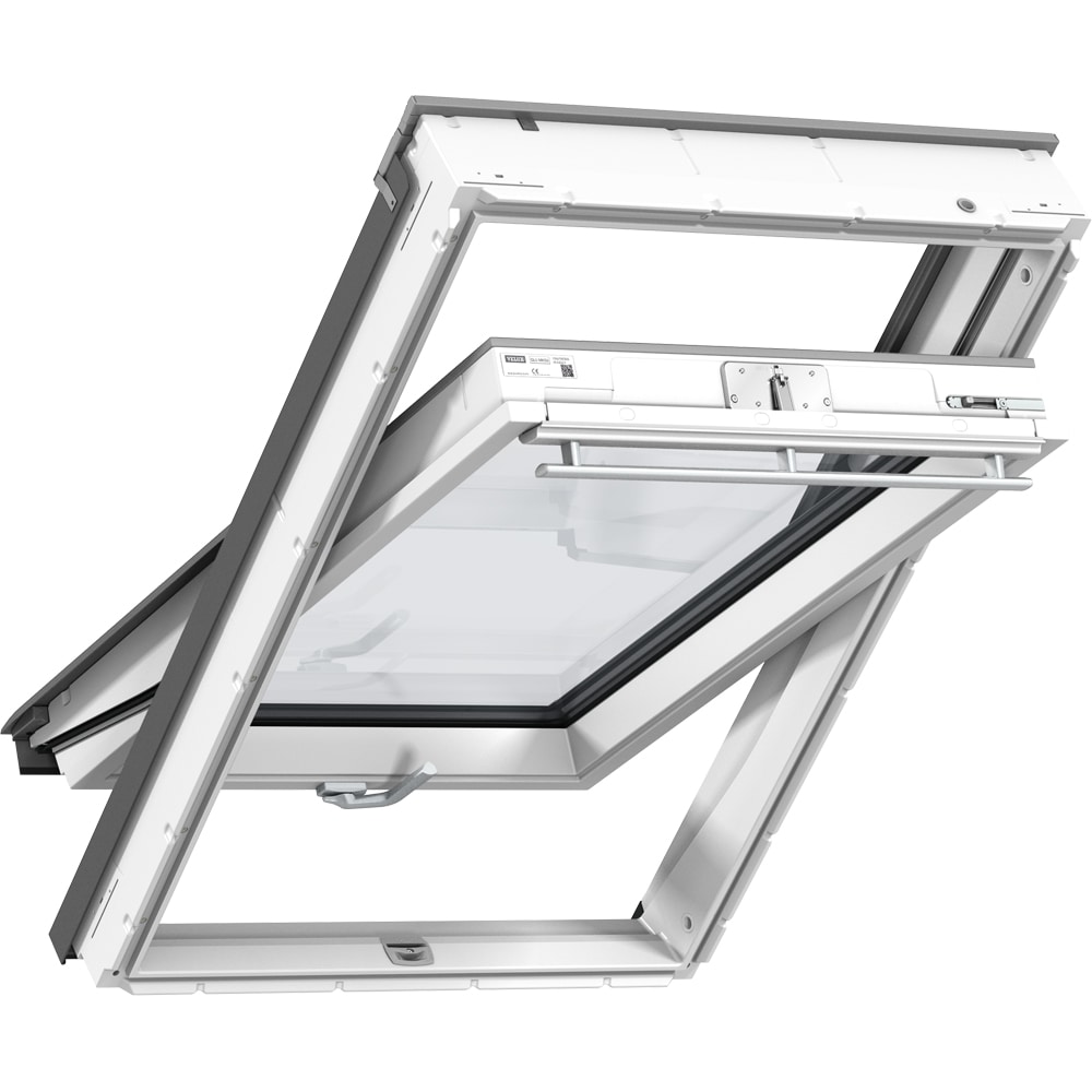 Fereastra mansarda VELUX Basic GLU MK08 0085B, lemn, operare de jos, 78 x 140 cm, alb
