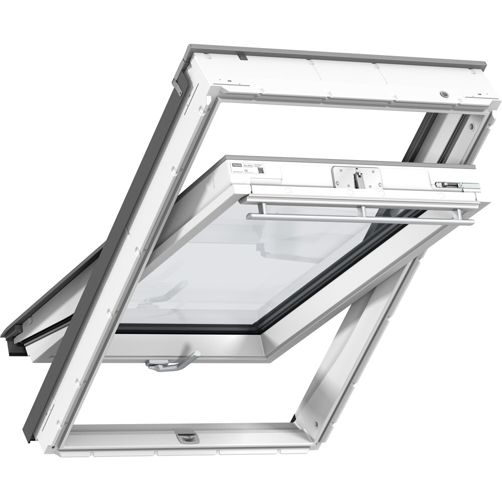 Fereastra mansarda VELUX Basic GLU MK10 0085B, lemn, operare de jos, 78 x 160 cm, alb