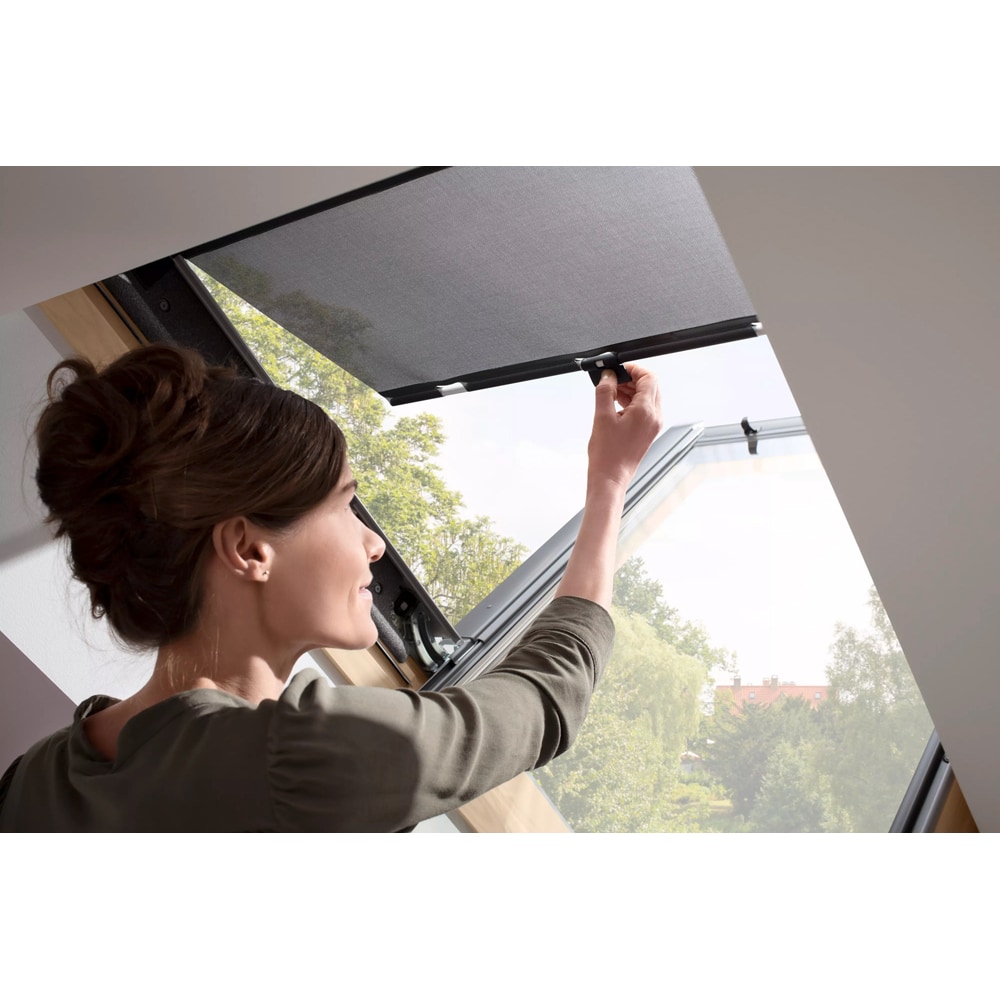 Rulou exterior parasolar VELUX MHL CK00, poliester, 55 x 160 cm, negru