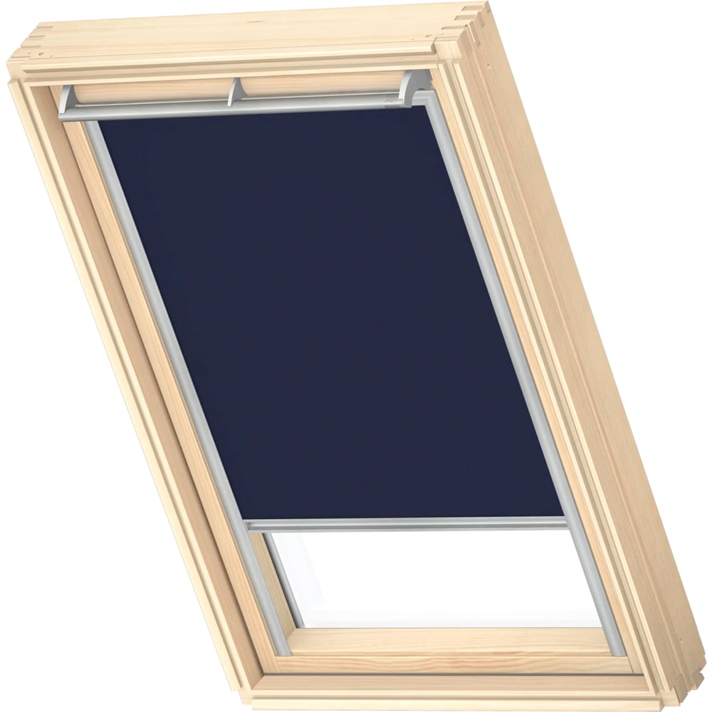 Rulou interior VELUX DKL CK04, opac, poliester, 55 x 98 cm, bleumarin