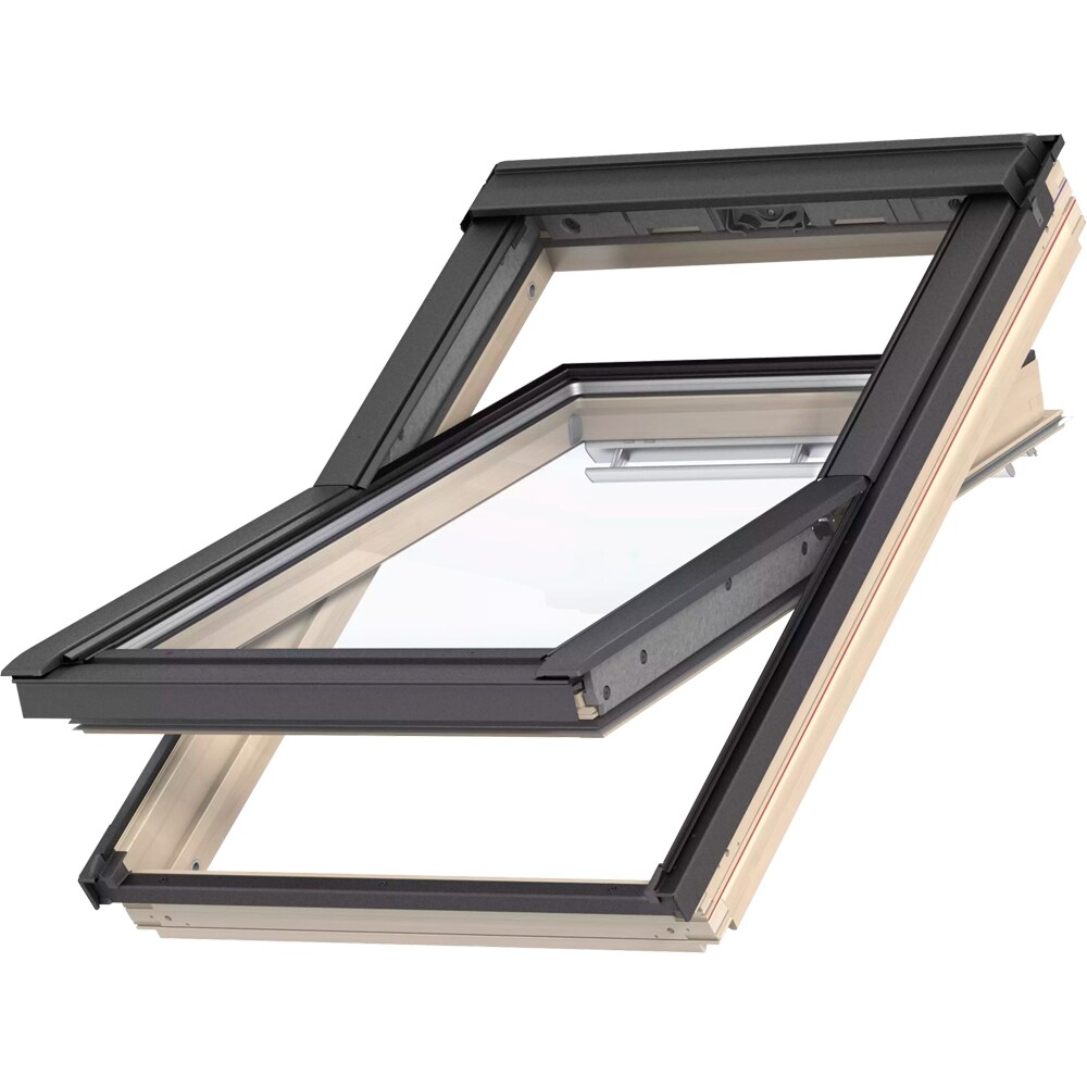 Fereastra mansarda VELUX Basic GZL CK02, lemn, operare de sus, 55 x 78 cm, gri antracit