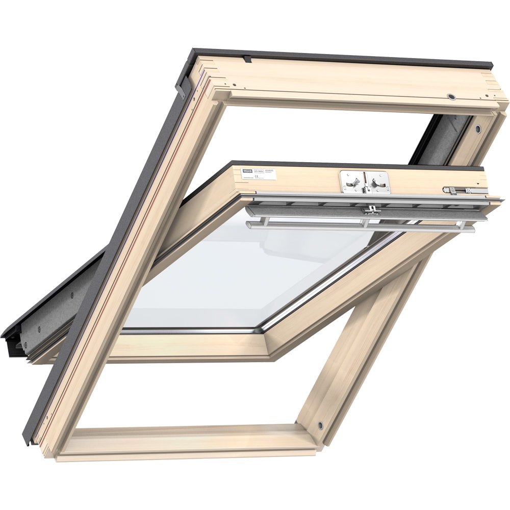 Fereastra mansarda VELUX Basic GZL MK10 1051Z, lemn, operare de sus, 78 x 160 cm, natur