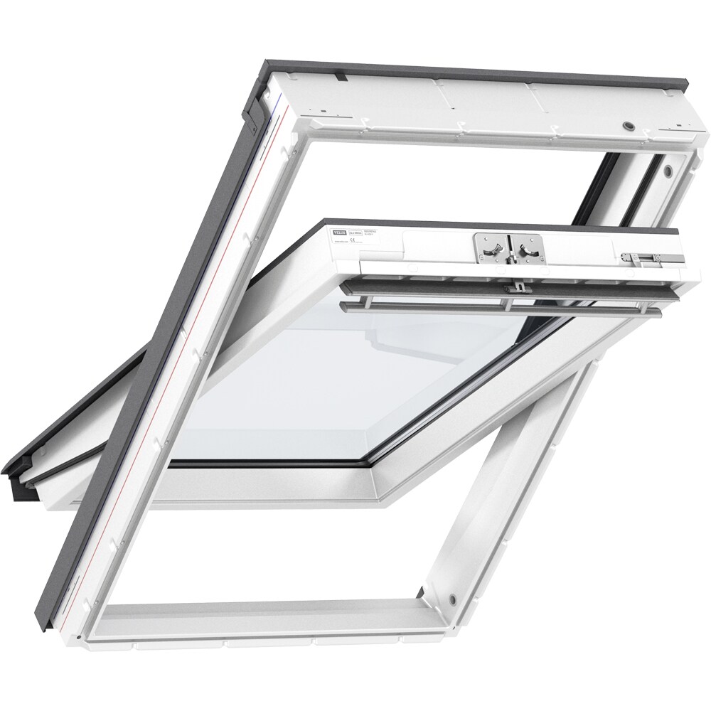 Fereastra mansarda VELUX Basic GLU SK08 0051Z, lemn, operare de sus, 114 x 140 cm, alb