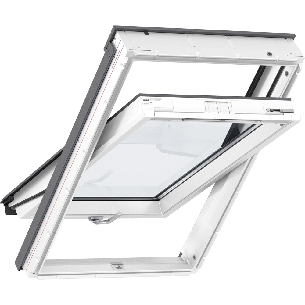 Fereastra mansarda VELUX Basic GLU PK08 0051B, lemn, operare de jos, 94 x 140 cm, alb