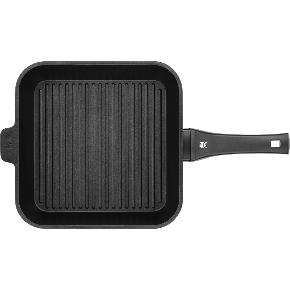 Tigaie grill WMF Permadur Premium, 28x28cm, aluminiu, negru
