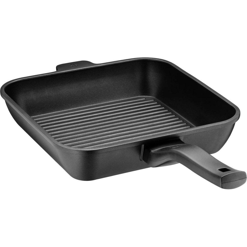 Tigaie grill WMF Permadur Premium, 28x28cm, aluminiu, negru