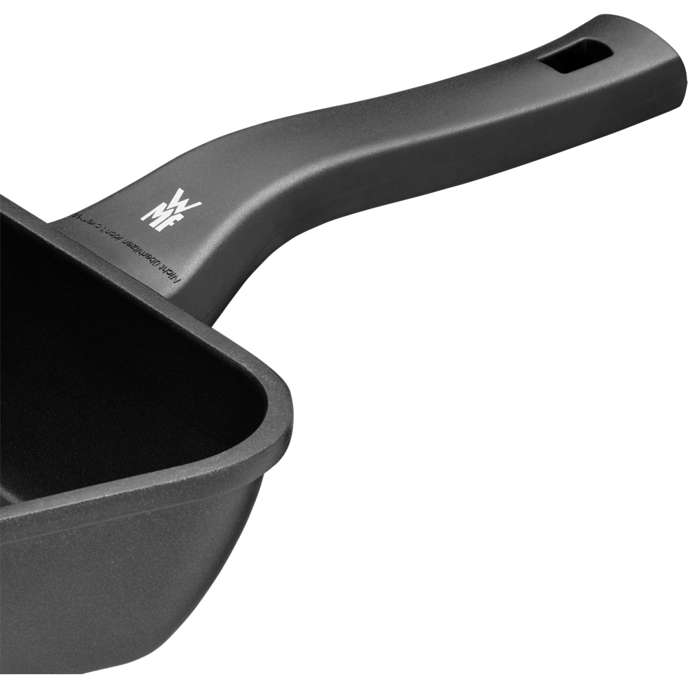 Tigaie grill WMF Permadur Premium, 28x28cm, aluminiu, negru