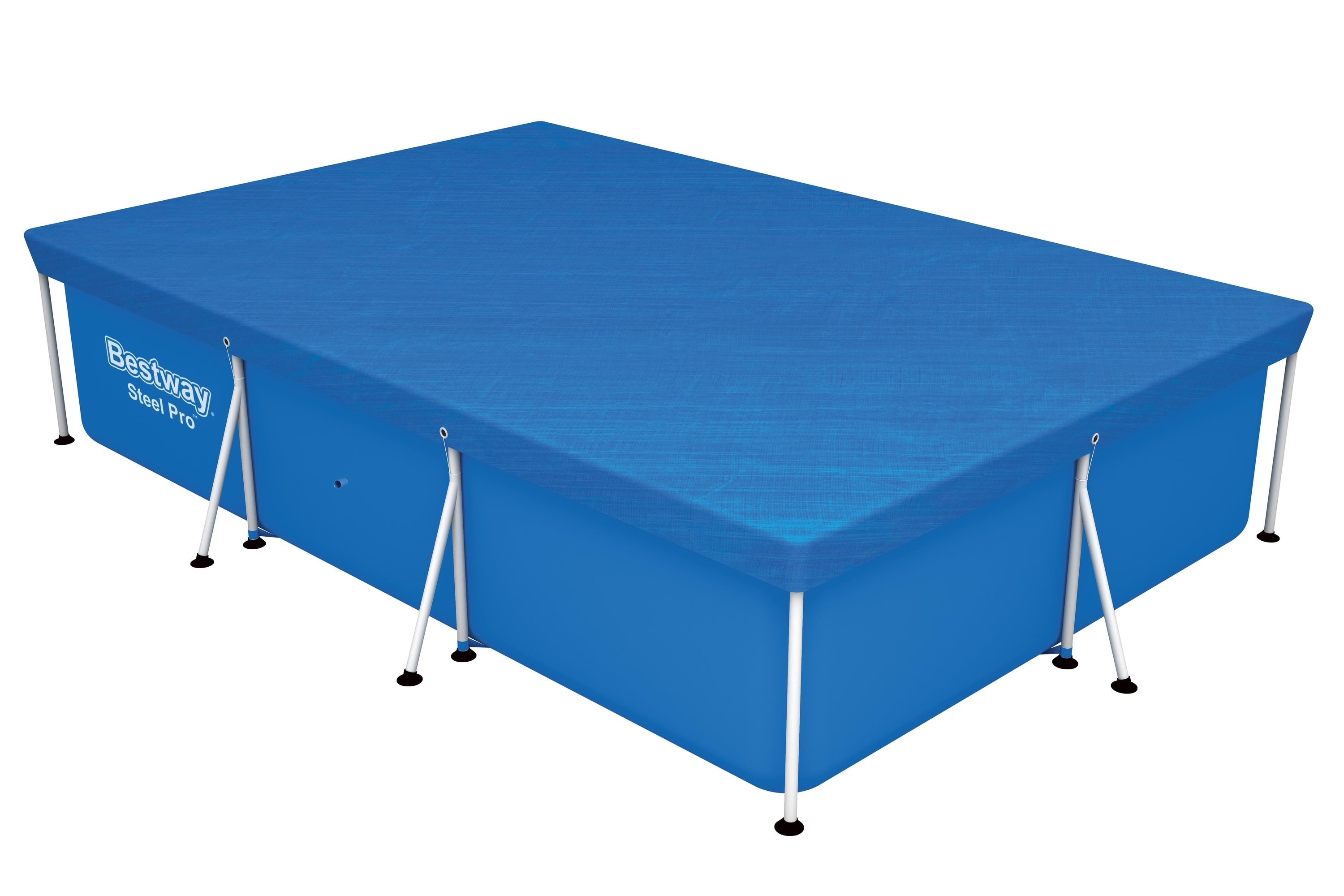 Prelata pentru piscina BESTWAY, cu cadru, dreptunghiulara, compatibil Bestway Frame 300x201 cm, albastru