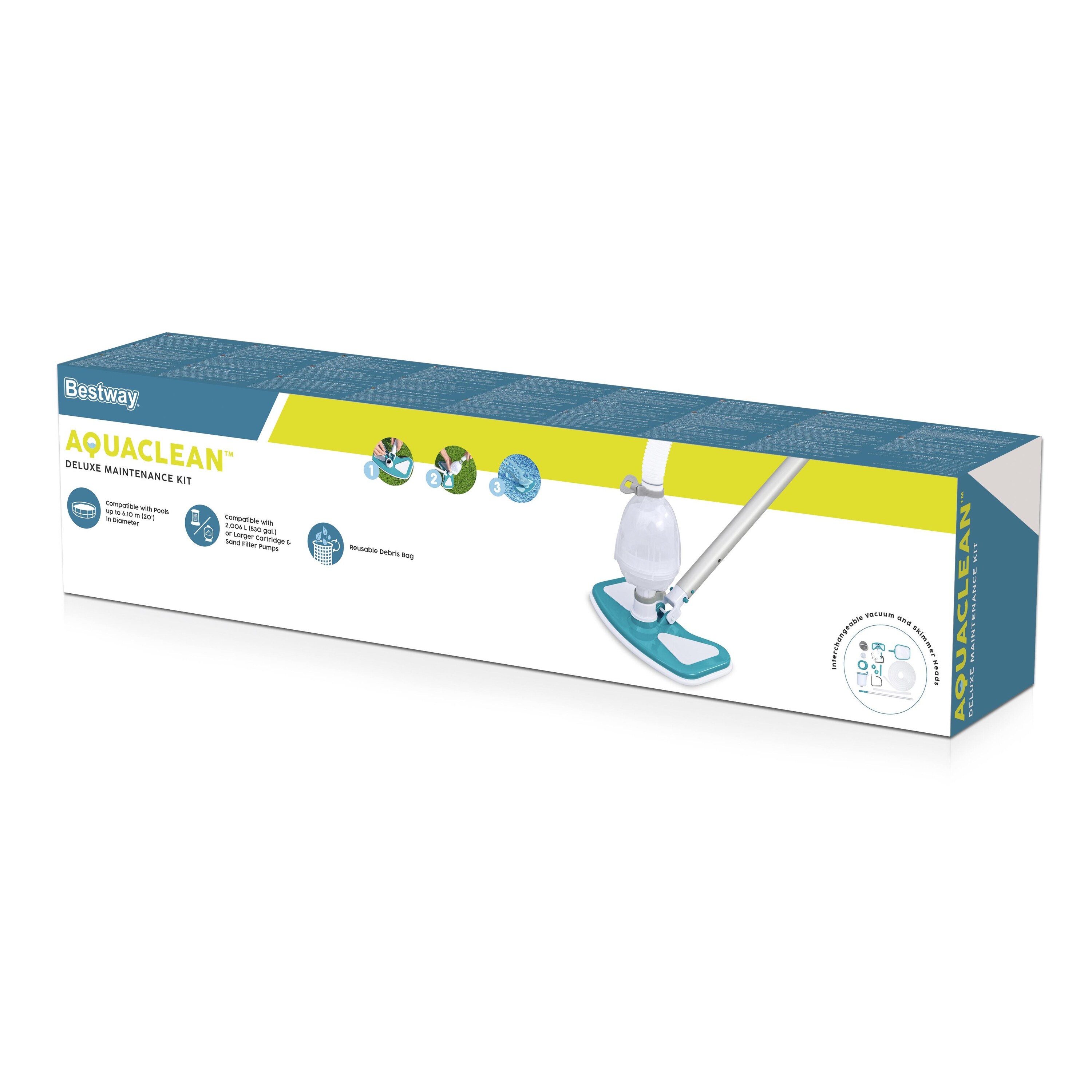Set de curatare pentru piscine supraterane BESTWAY, pana la  610 cm