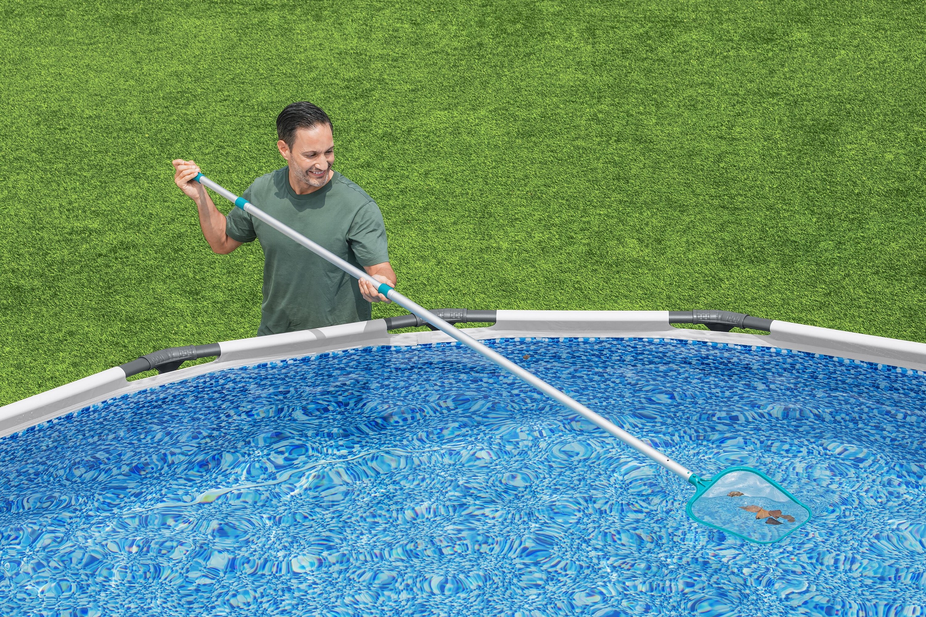 Plasa pentru curatat piscina BESTWAY, 44x30 cm, compatibila cu tija diam 30 mm