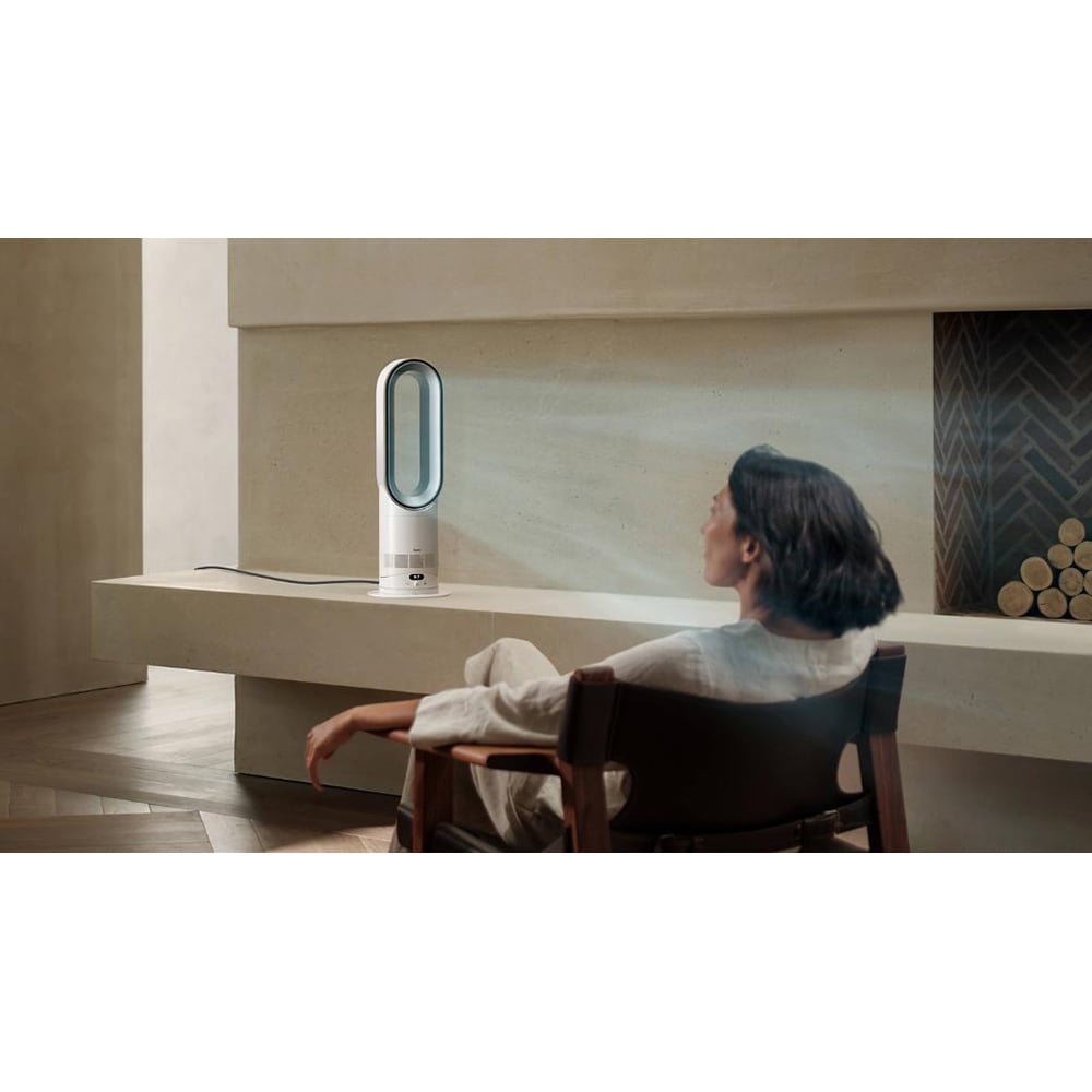 Ventilator de birou DYSON Hot+Cool AM15, Air Multiplier, 10 trepte viteza, Wi-Fi, alb