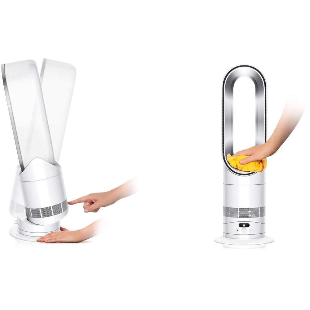 Ventilator de birou DYSON Hot+Cool AM15, Air Multiplier, 10 trepte viteza, Wi-Fi, alb