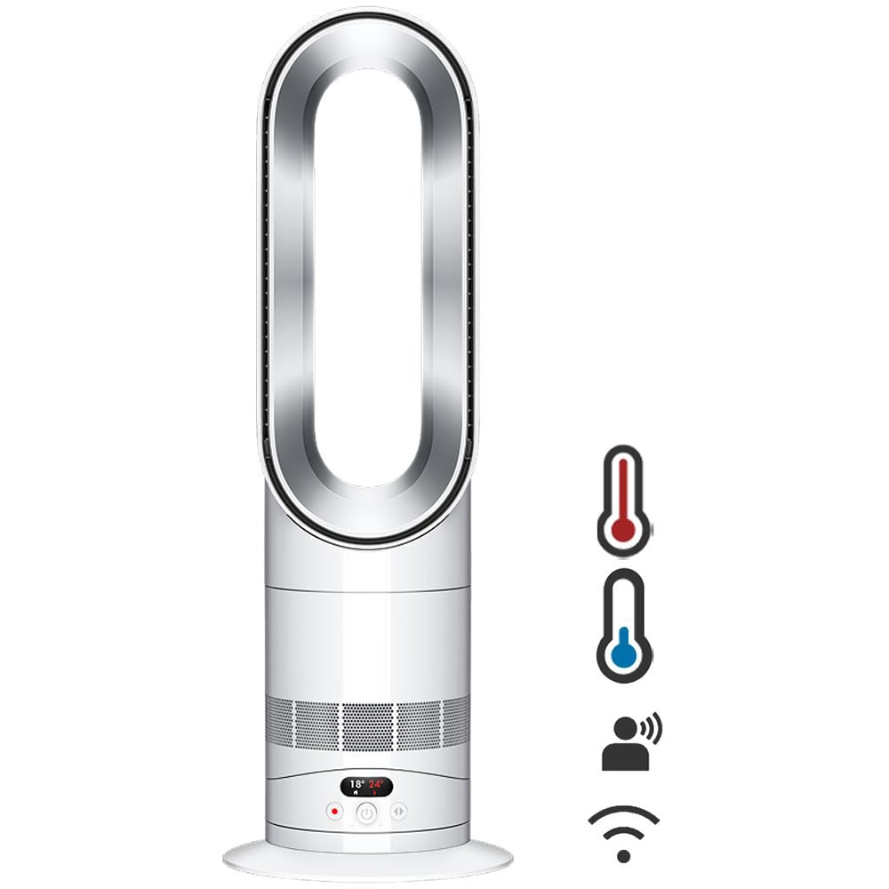 Ventilator de birou DYSON Hot+Cool AM15, Air Multiplier, 10 trepte viteza, Wi-Fi, alb