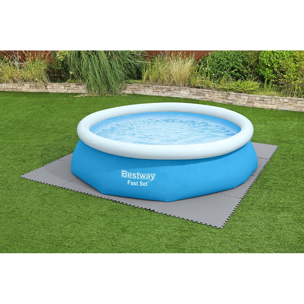 Covoras protectie sol BESTWAY, 78 x 78 cm, 9 buc, gri