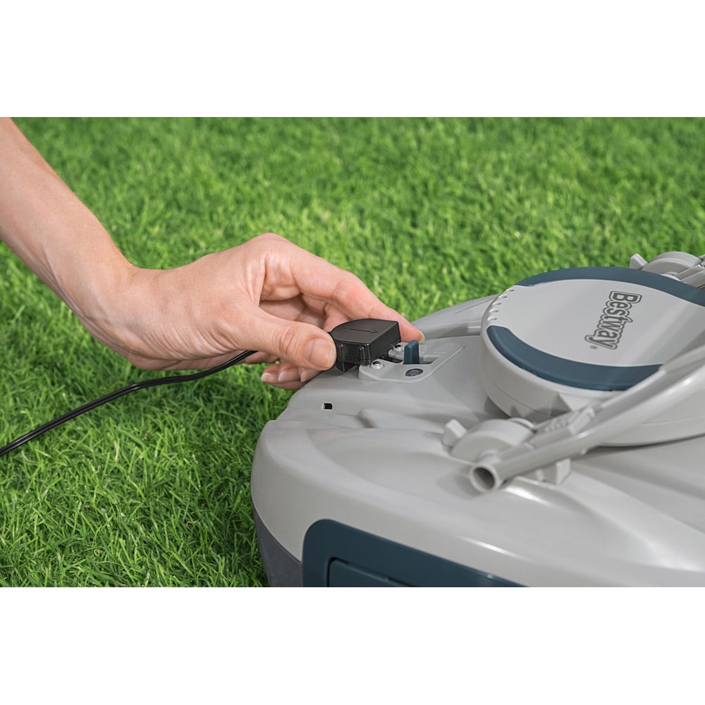 Robot curatare piscina BESTAWAY Aquatronix G510, autonomie 60 de minute, curatare pana la 30 mp, gri
