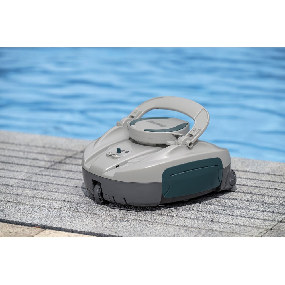 Robot curatare piscina BESTAWAY Aquatronix G510, autonomie 60 de minute, curatare pana la 30 mp, gri