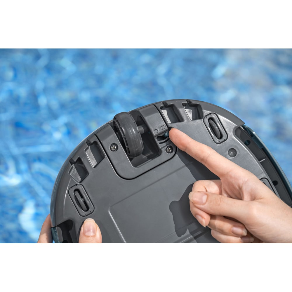 Robot curatare piscina BESTAWAY Aquatronix G510, autonomie 60 de minute, curatare pana la 30 mp, gri