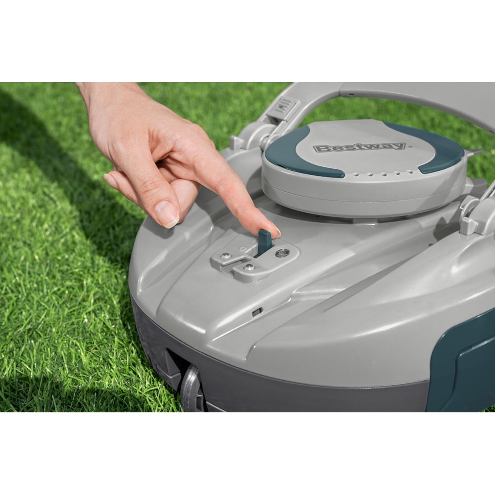 Robot curatare piscina BESTAWAY Aquatronix G510, autonomie 60 de minute, curatare pana la 30 mp, gri