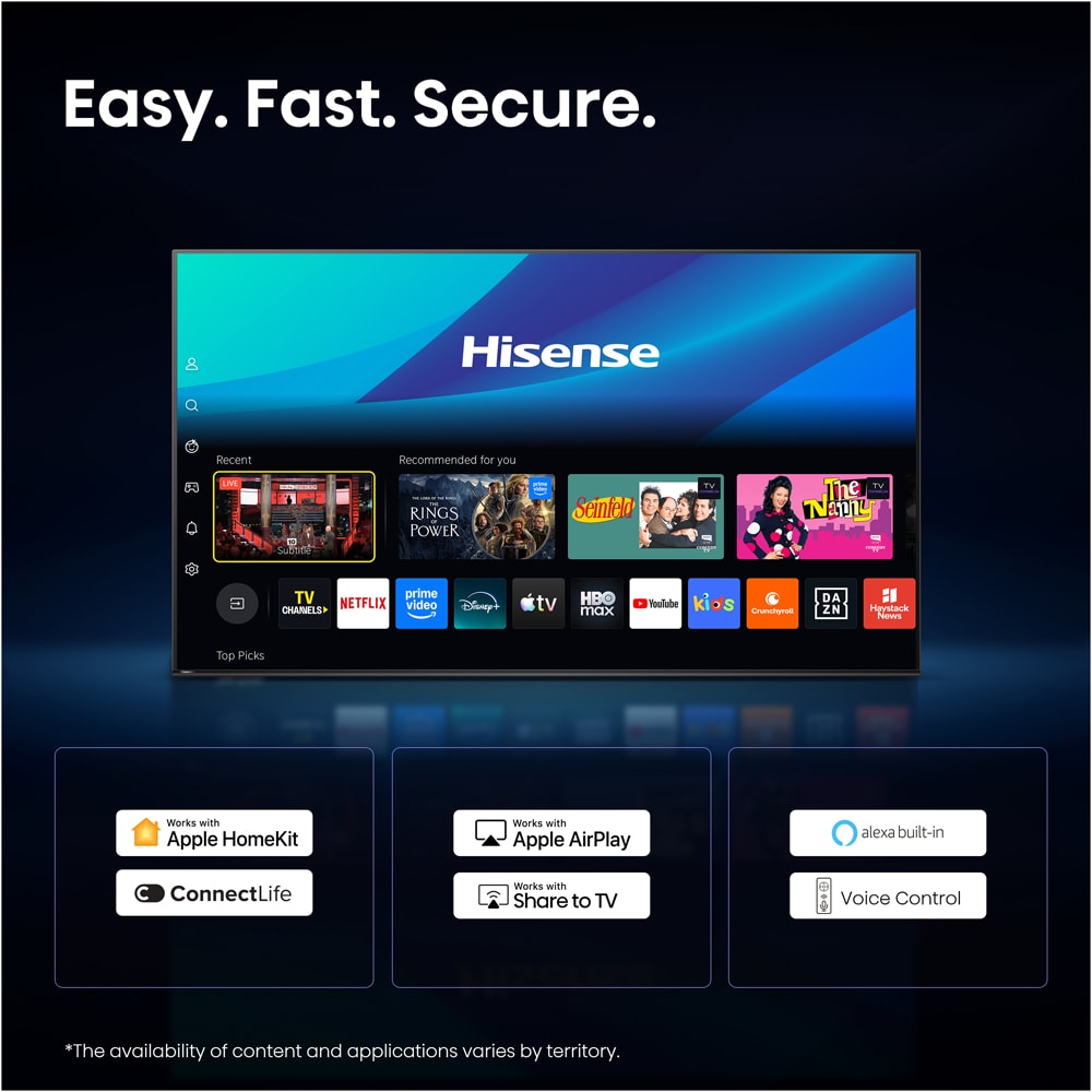 Televizor HI-QLED Smart HISENSE 58E7S, Ultra HD 4K, HDR, 146cm