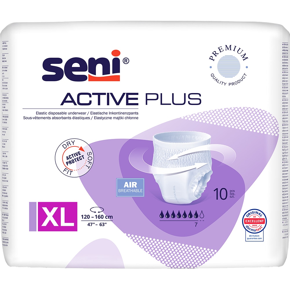 Scutece tip chilot SENI Active Plus, XL, 10 buc