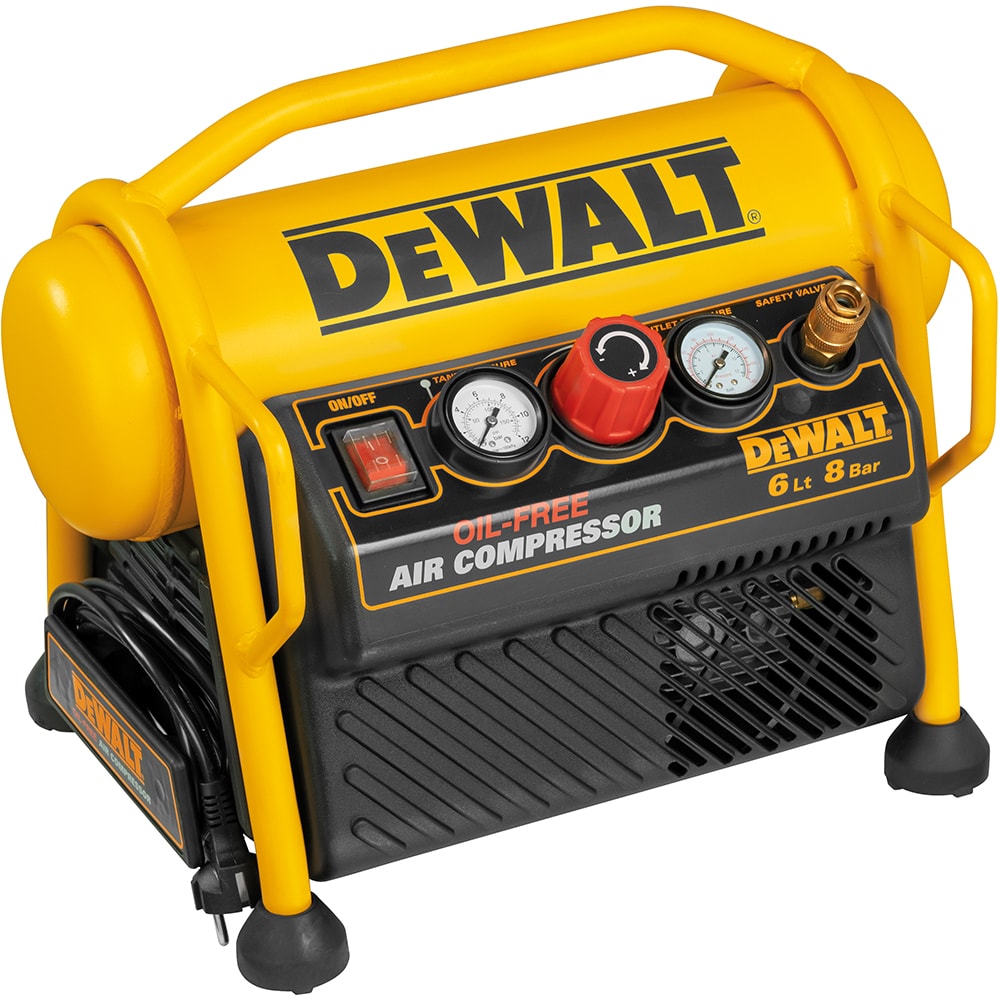 Compresor DEWALT DPC6MRC, fara ulei, 1100W, 6l, 170 l/min, 8 bar