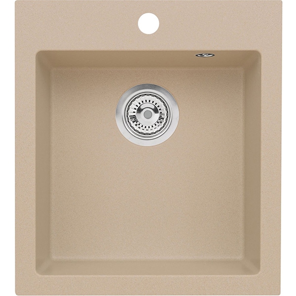 Pachet chiuveta ALVEUS Boogie 20, 1 cuva, compozit granit + baterie Diana, bej