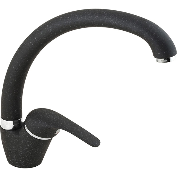 Pachet chiuveta ALVEUS Boogie 20, 1 cuva, compozit granit + baterie Diana, negru
