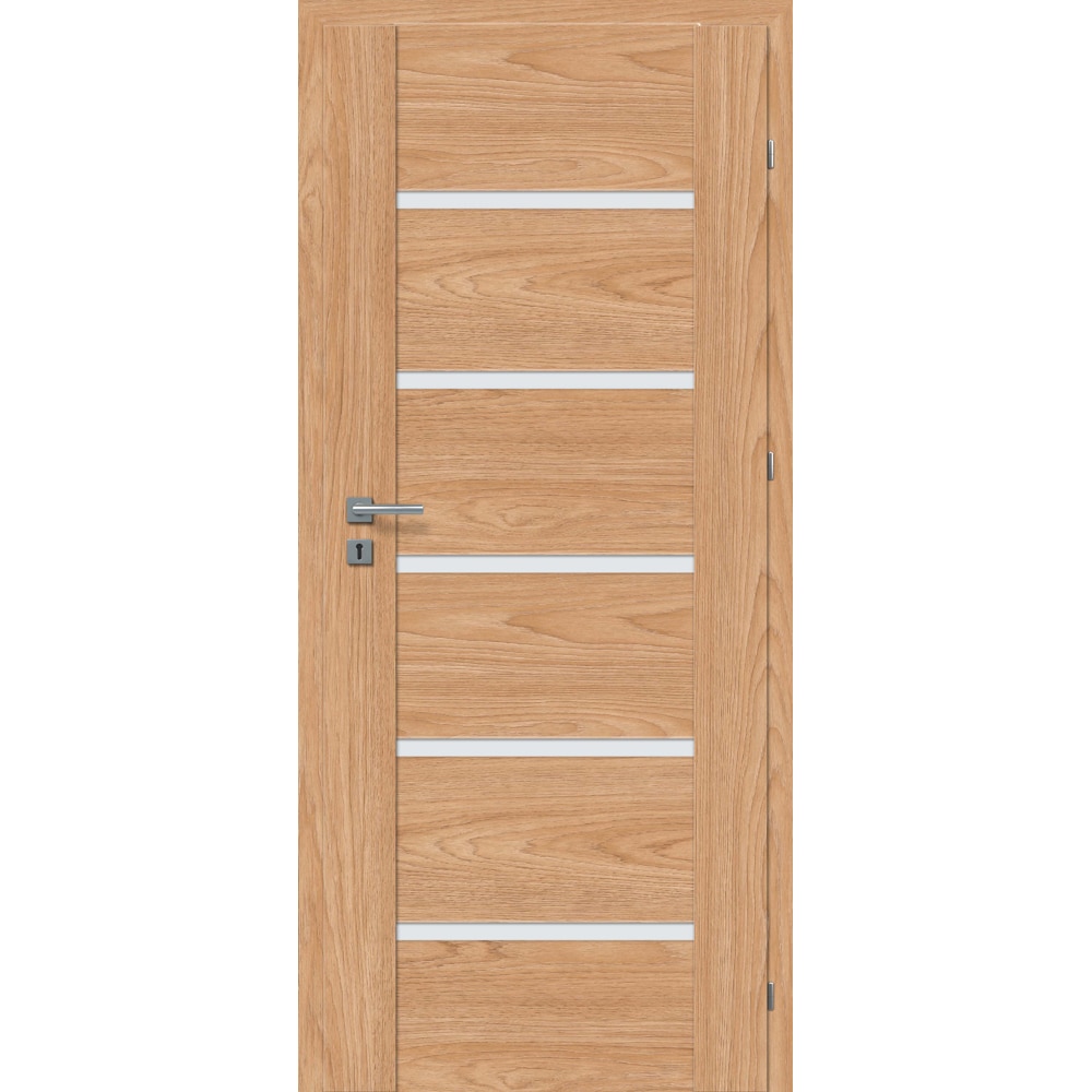 Usa interior CLASSEN Fido Model 3, cu geam, dreapta, MDF, 80 x 204 cm, stejar tocantis