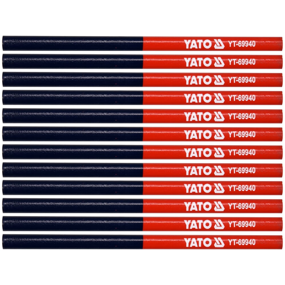 Creioane tamplarie YATO YT-69940, cap dublu, 18mm, 12buc