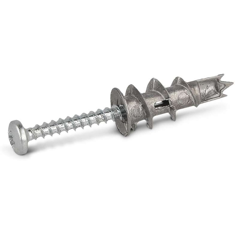 Diblu metalic RAWLPLUG, fixari usoare gips-carton, 13x31 mm, surub 4.2x32 mm, 6 buc