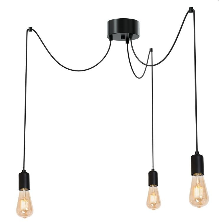 Lustra tip pendul, Negru, 180 W, 3 x E27  Luminex Luminex