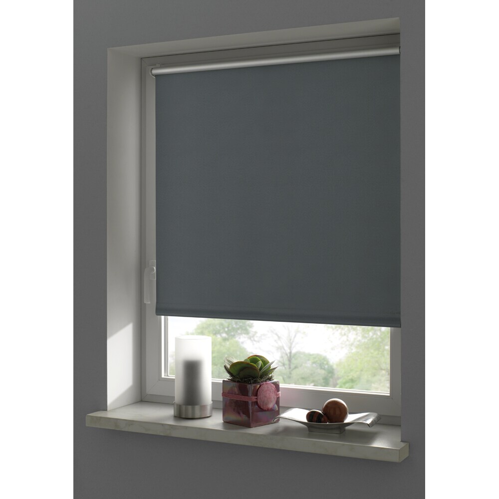 Rulou GARDINIA, opac, poliester, 90 x 150 cm, gri inchis