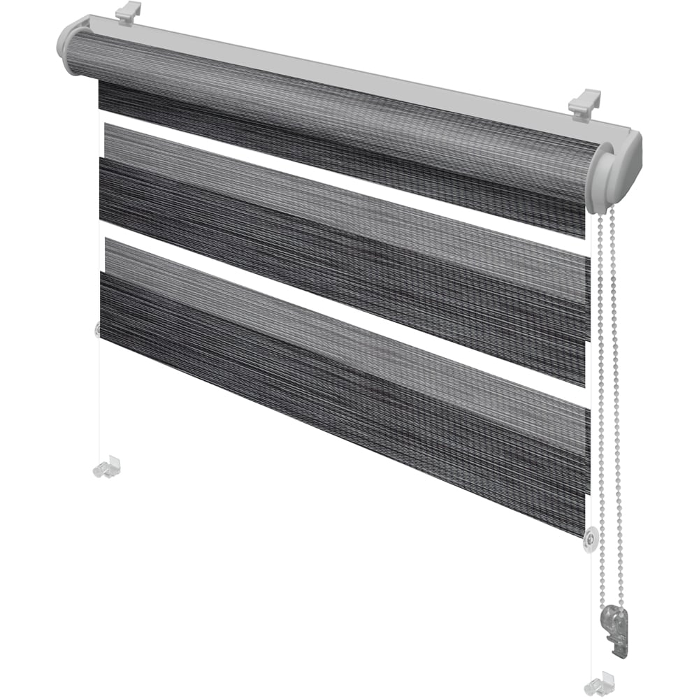Rulou GARDINIA Smart D&N, semiopac, poliester, 101 x 140 cm, gri inchis