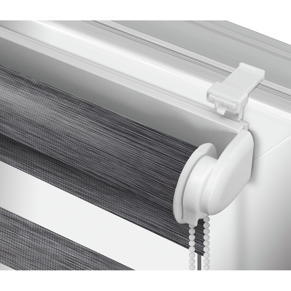 Rulou GARDINIA Smart D&N, semiopac, poliester, 101 x 140 cm, gri inchis