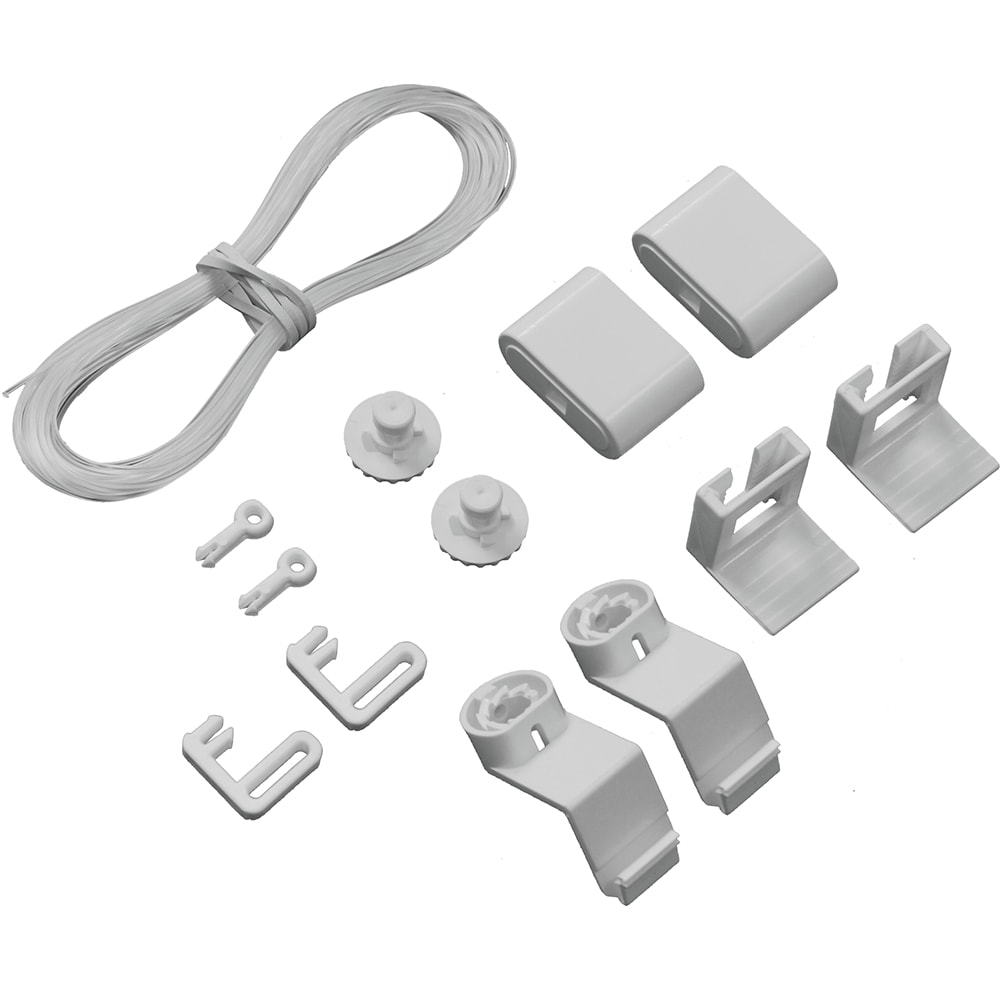 Set accesorii contra pendulare pentru rulouri si jaluzele GARDINIA, alb