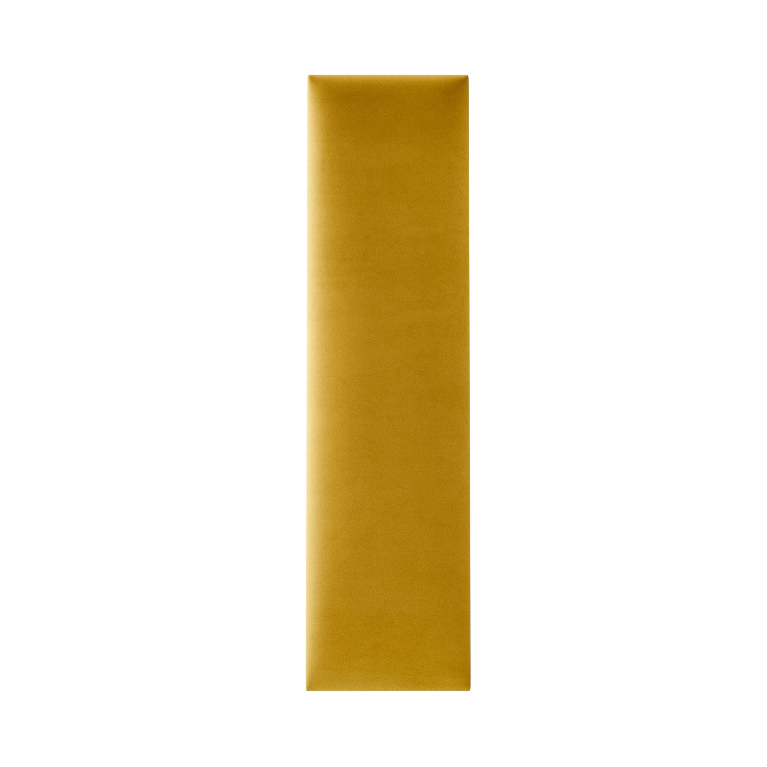 Panou tapitat Stegu, galben mustar, dreptunghi ingust, 60 x 15 cm