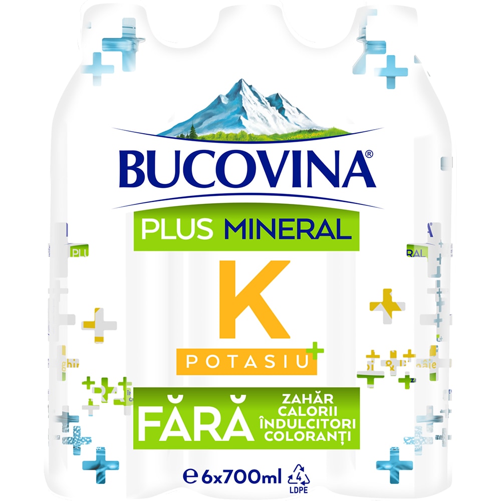 Apa cu vitamine BUCOVINA K bax 0.7L x 6 sticle