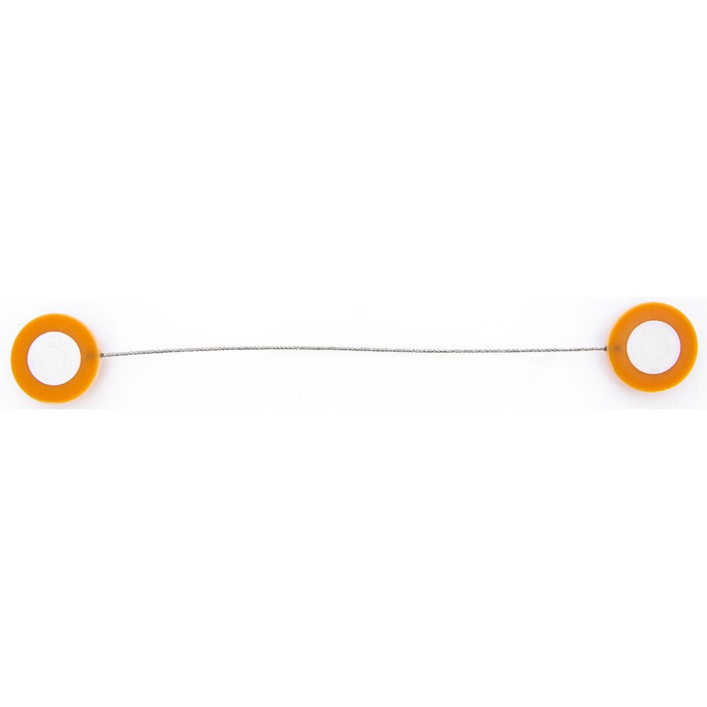 Magnet prindere draperie Pearls, rasina, 19 x 7 cm, portocaliu