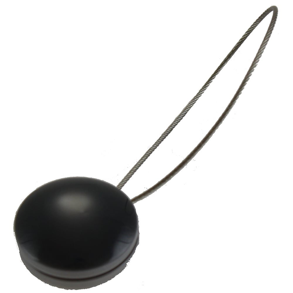 Magnet prindere draperie Pearls, rasina, 19 x 7 cm, gri